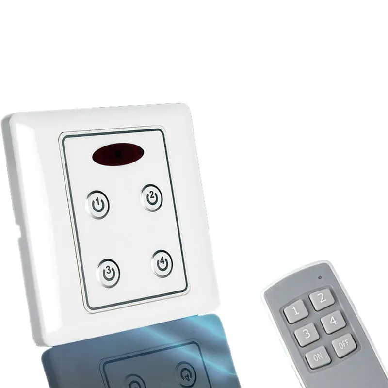 4 Channels Infrared Remote Control Wall Switch 220V 6000W for Household