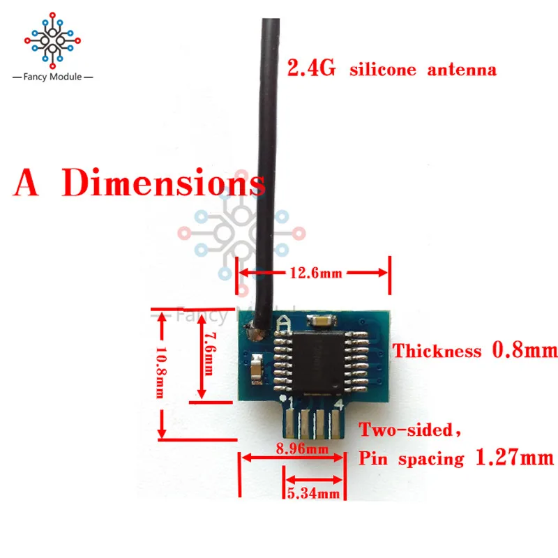 XY-WA/XY-WB PCB припой 2,4G 3,3 V беспроводной приемопередатчик Замена NRF24L01