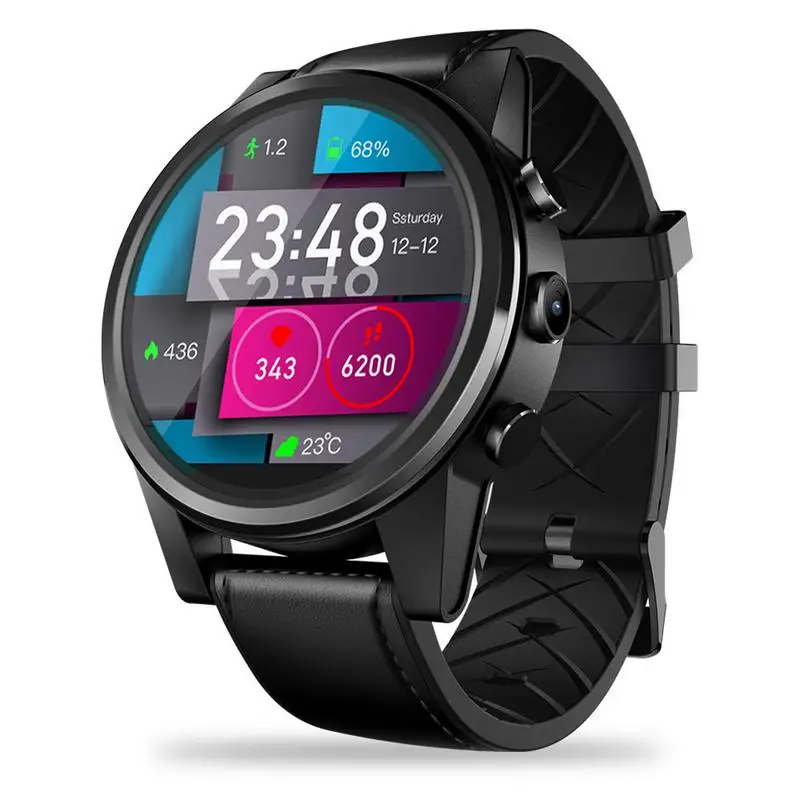 Смарт-часы 4G 1 6 дюймов с кристаллами для Zeblaze THOR 4 PRO gps/ГЛОНАСС четырехъядерный 16 Гб