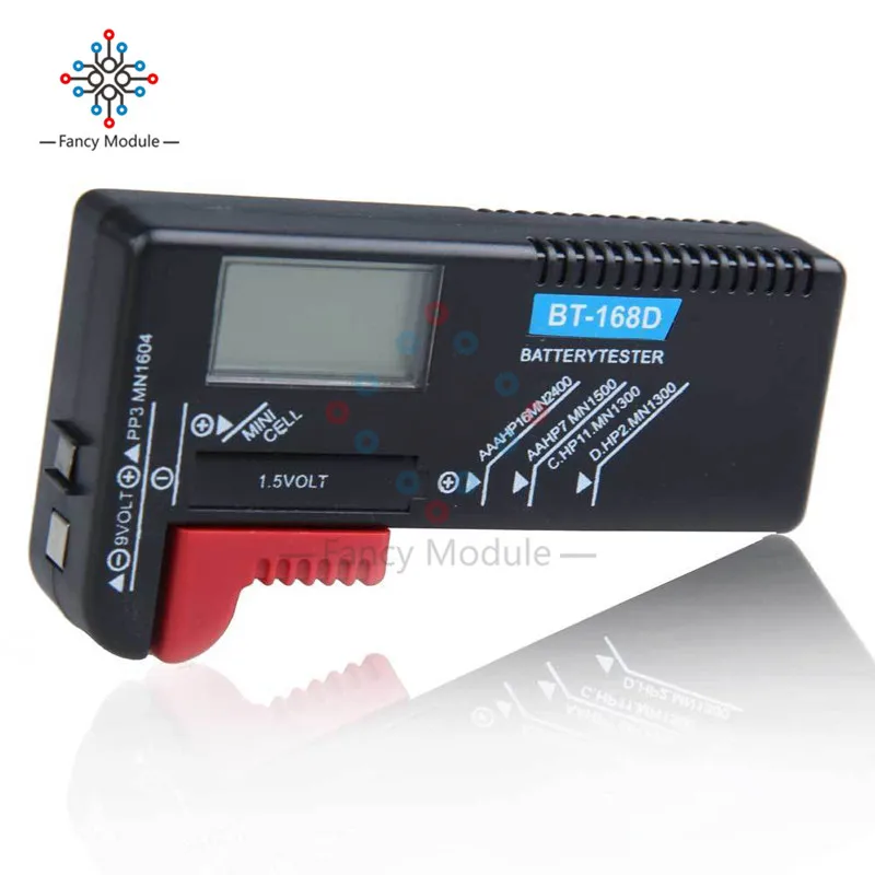 Bt168 Universal Button Multiple Size Battery Tester For Aa/aaa/c/d/9v