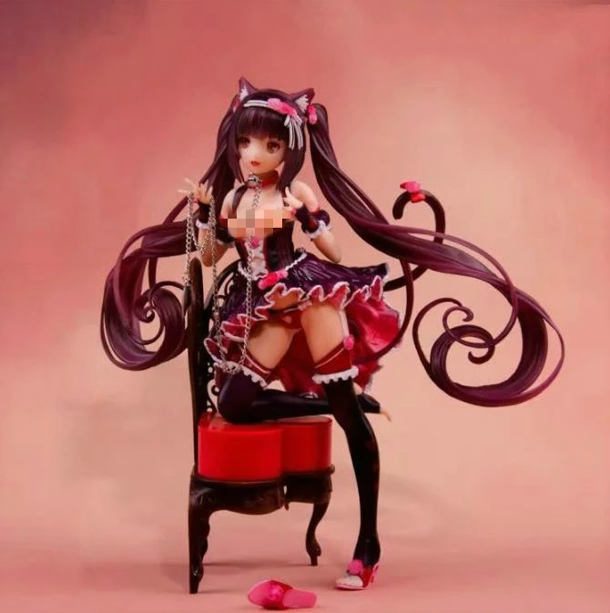 Шоколадные кошачьи уши BINGing NEKOPARA со стульями симпатичная привлекательная