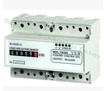 

Din rail Three phase KWH Watt hour din-rail KWH energy meter analog 10(40) 30(90) A 50HZ 60HZ 220v 380V