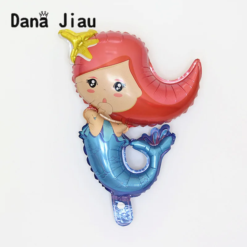 80*65 см Big Blue фольгированные шары с русалкой День рождения Baby Shower аксессуары