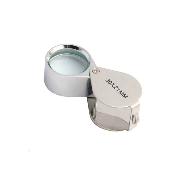 Через dhl/ems, размер партии: 200 шт высокое качество мини 30x30x21 мм Лупа тройное увеличительное ювелиров глаз, Стекло Лупа lin4874