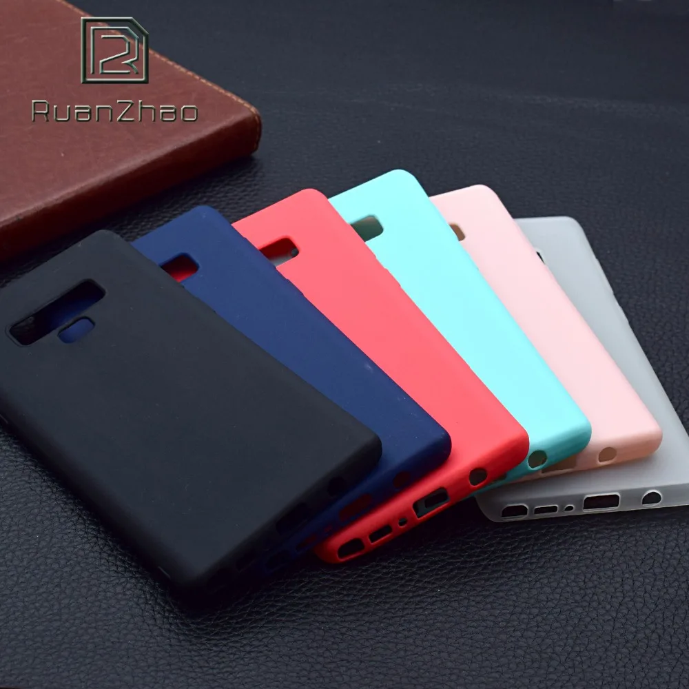 RUANZHAO для samsung S9 S8 плюс ультра тонкий силиконовый мягкий чехол TPU примечание 9