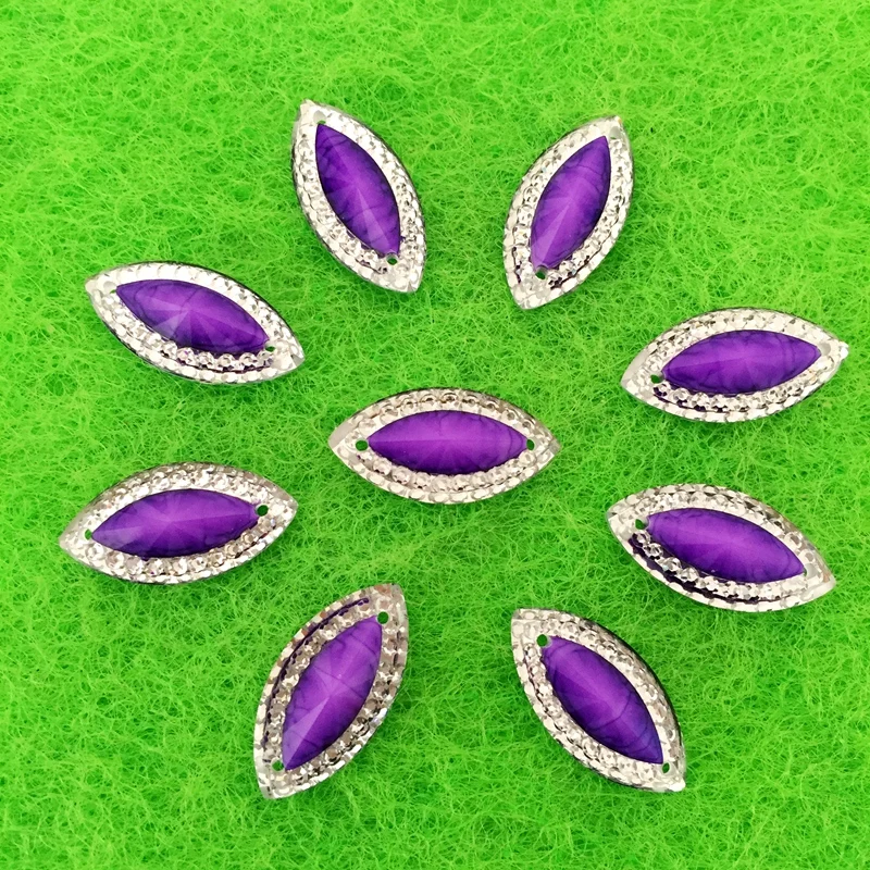 DIY60PCS/lot 18 мм* 10 мм Смола горный хрусталь женской одежды ручной шов бурения лошадь глаз Форма Кристалл с плоской задней гранью-B609