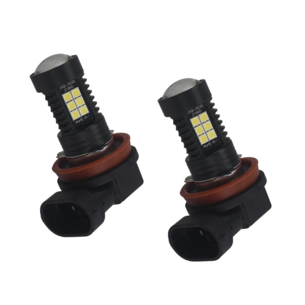 2 шт. H8 H11 Led 1156 Противотуманные фары лампы 1200LM 6000K белый автомобиль Вождение Бег