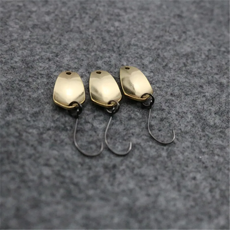 1.5g Metal Spinner Spoon Fishing Lure Hard Bait Sequin Noise Paillette Hard Bait Treble Hook Pesca Fishing Tackle