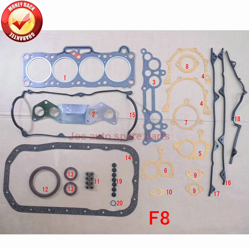 Полный комплект прокладок двигателя FE 8 в для MAZDA BONGO 626 Mk II CAPELLA B-SERIE 2.0L 83- FE01-99-100E