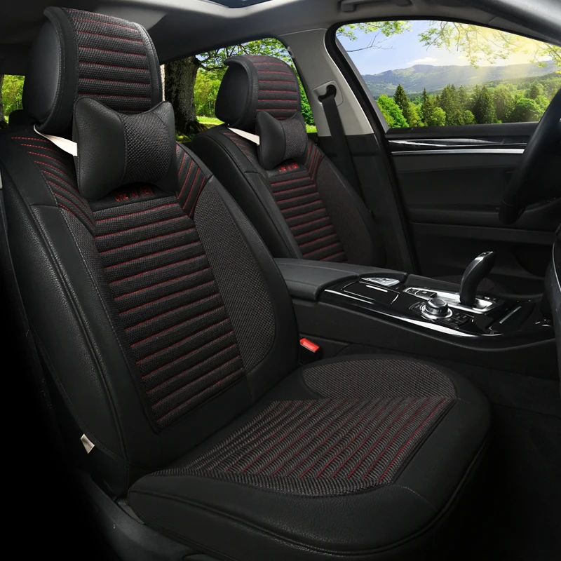 Fundas Asiento Coche ZRCGL Fundas Universal De Cuero Para Asiento