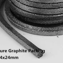 24*24 мм чистый графит упаковка 1 кг для уплотнения/Плетеный graphited упаковка для запайки/гибкие чистый графит