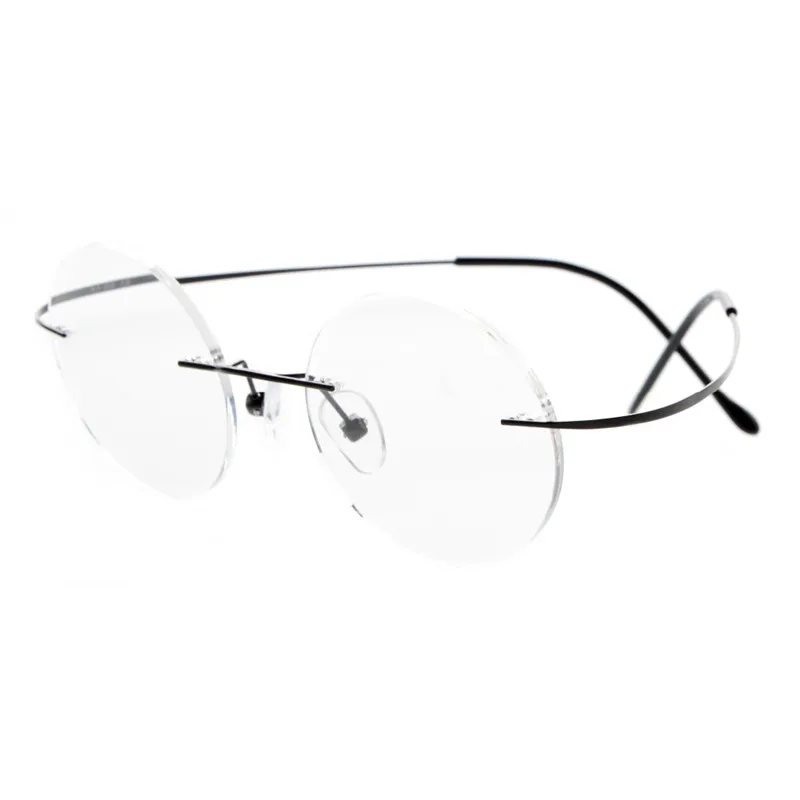 

Steve Jobs Star Style Ultra-light Memory Titanium Rimless Myopia Eyeglasses Optical Glasses Frame Men Eyewear Oculos De Grau
