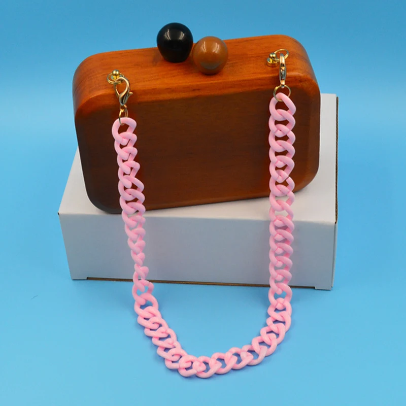 60 см красочные DIY смолы сумка ремень акриловая женская сумка цепь для толстых наплечных сумок Сумочка с пряжкой ручка Аксессуары для ремней на сумку