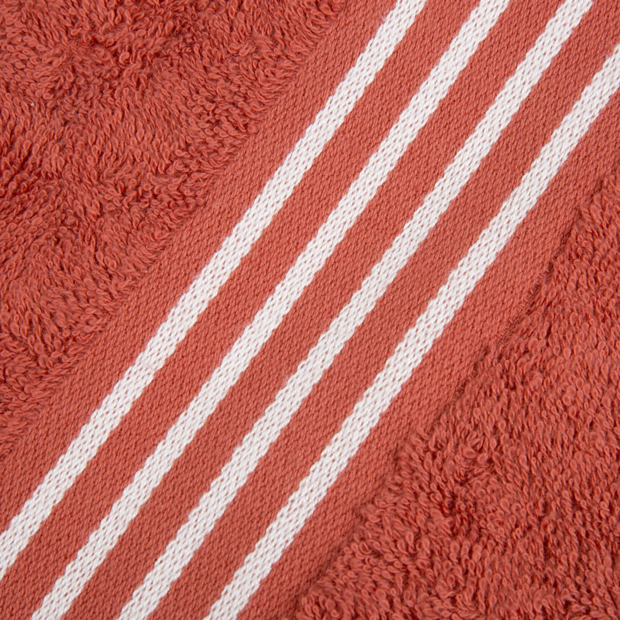 Lavish Home Rio 8 Piece 100% Cotton Towel Set - Brick (3)