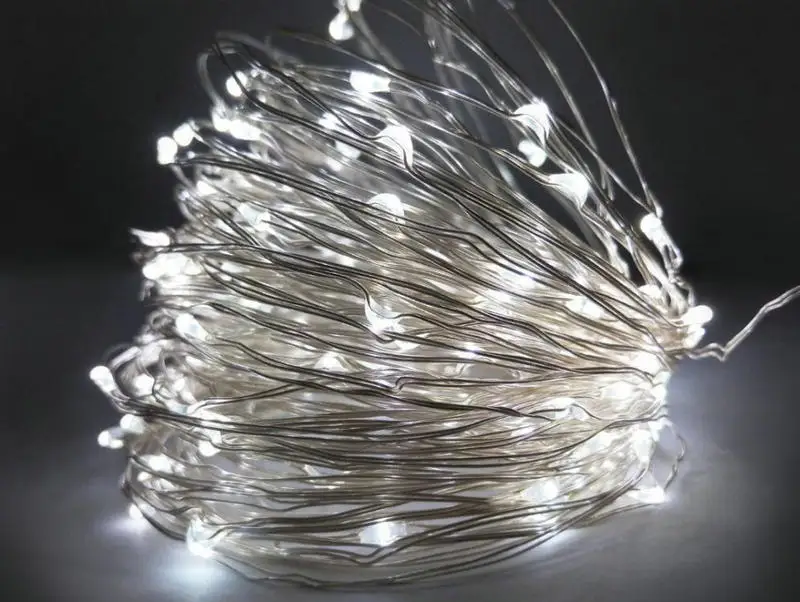 

Solar powered 10M/33FT 100LED starry Copper Wire String Fairy Light moon vine lamp Xmas Christmas Wedding party home Decor-white