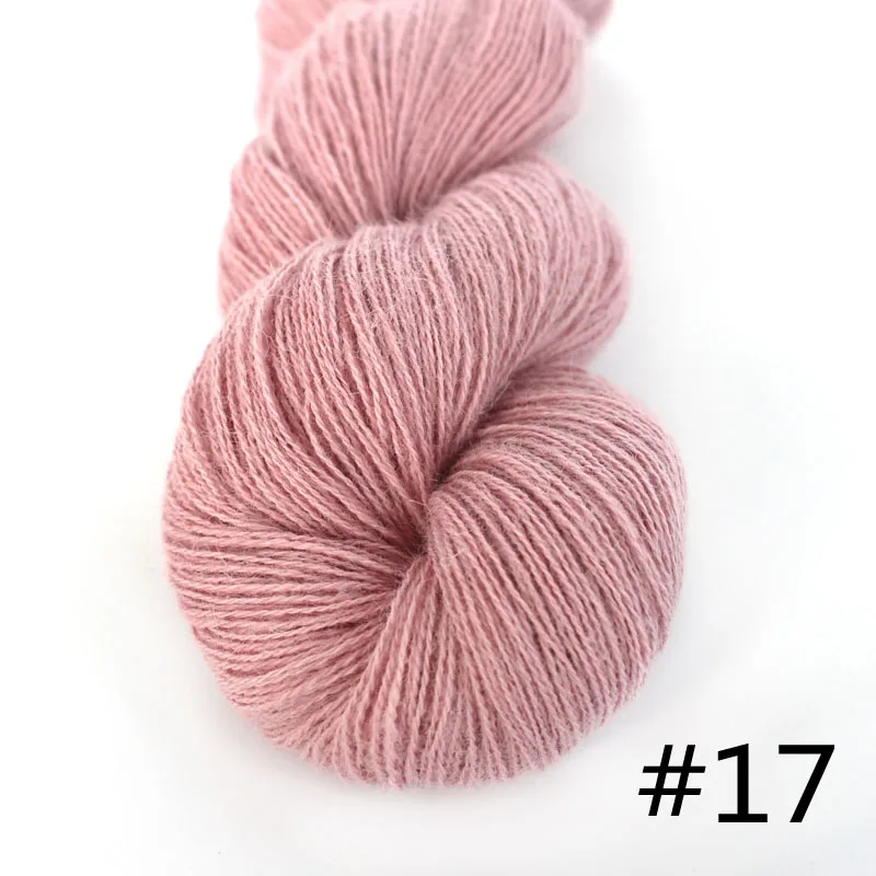 Пряжа в виде лотоса, тибетская облачная пряжа, натуральные тибетские яки для ручного вязания, цветная пряжа для вязания крючком - Цвет: 17 Pale Pink