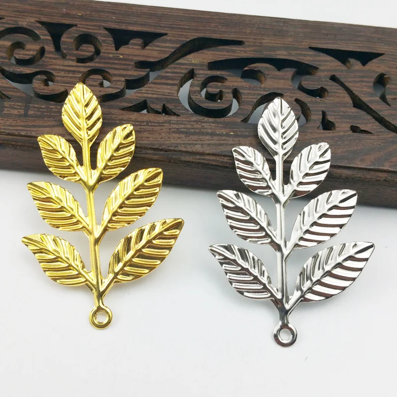 

20pcs 28x43mm Filigree flower Wraps Metal Charms For Embellishment Scrapbook DIY Jewelry Metal Craft ear accessories