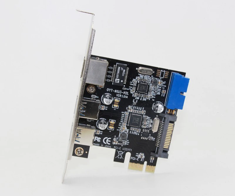 Адаптер Ethernet с 3 портами USB 0 Мбит/с PCI E на RJ45|Сетевые карты| |