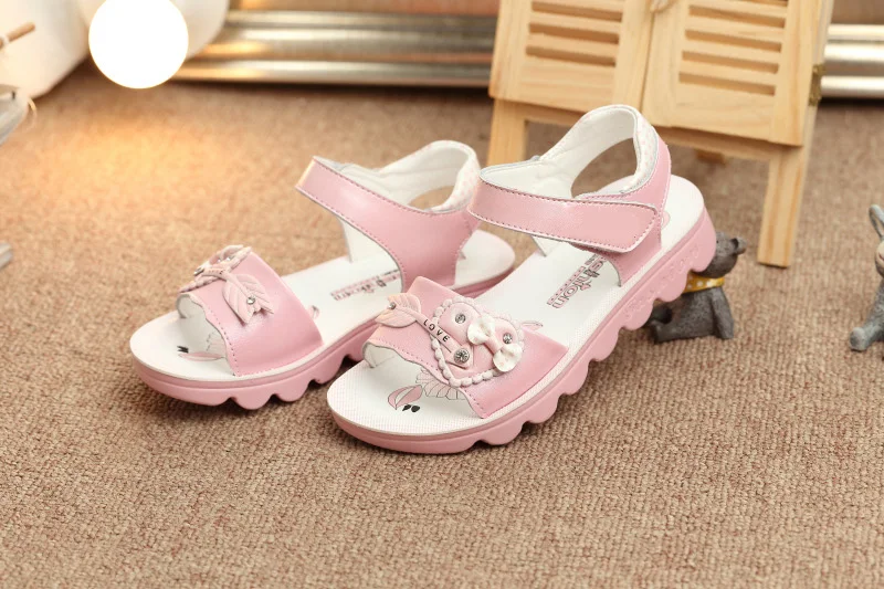 WEONEDREAM/ летние сандалии для девочки, туфли принцессы для девочек, пляжная обувь, нескользящая удобная детская обувь