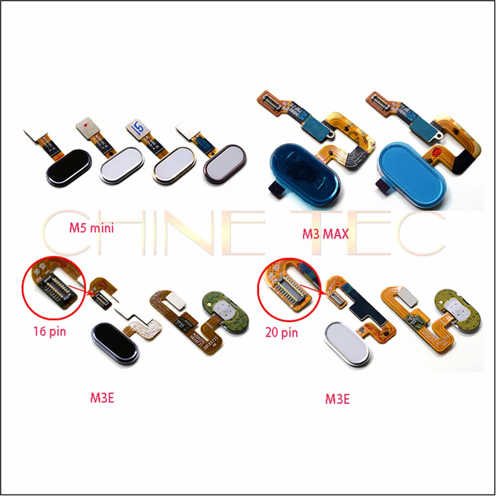 1PCS Fingerprint Sensor Scanner Flex Cable Home Button Return Keypad