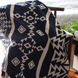 Европейское геометрическое одеяло диван декоративный чехол Cobertor на диван/кровати/Самолет путешествия плед нескользящее сшитое одеяло s
