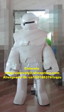 Белый робот автоматический костюм-талисман костюм персонажа из мультфильма для