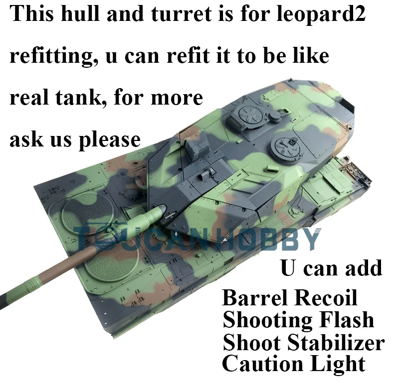 

HengLong 1/16 4th 2.4Ghz German Leopard2A6 RC Tank 3889 Upper Hull & Turret