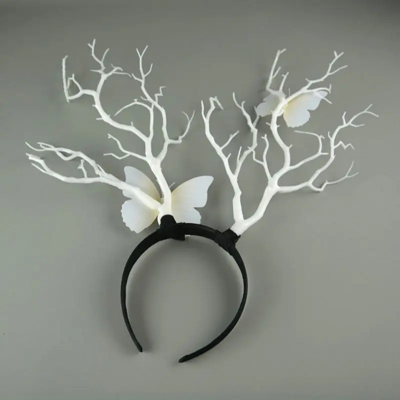 Готический рога головной убор Олень Рог дерево ветви повязка реквизит для фотосессии ювелирные изделия