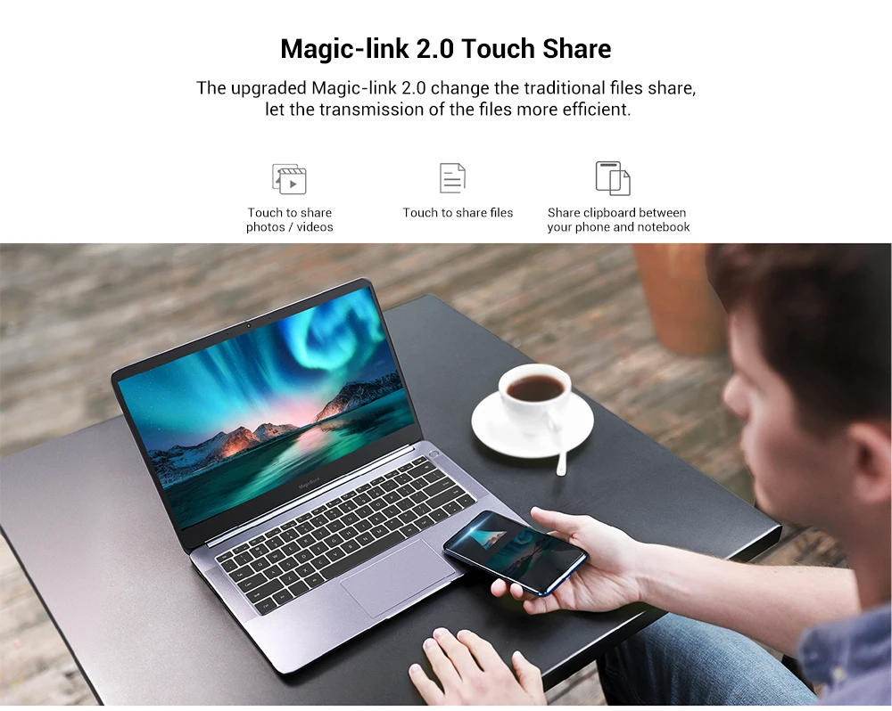 HUAWEI Honor MagicBook 2019 14,0 дюймов ноутбук с системой Windows 10 AMD Ryzen 5 3500U Процессор четырехъядерный 2,1 ГГц 8 Гб ram 256 ГБ/512 ГБ SSD ноутбук