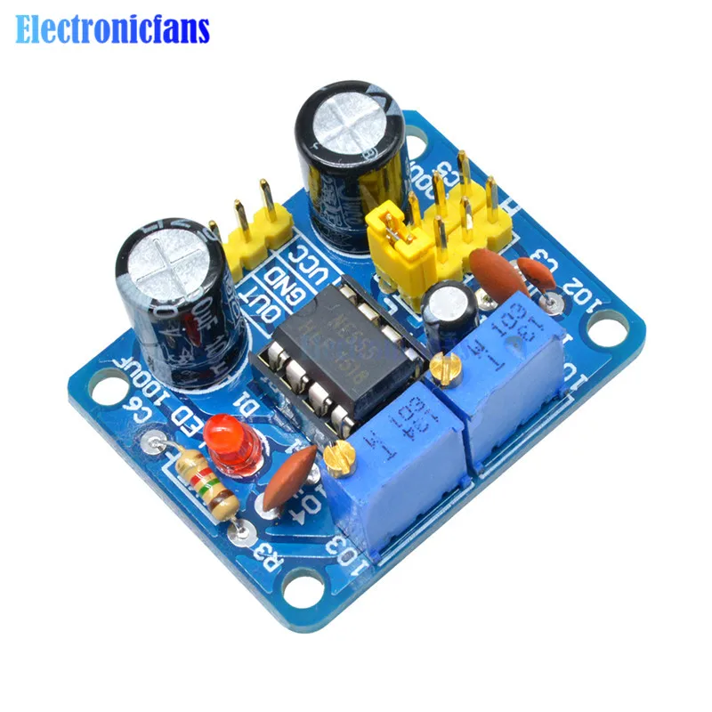 1PCS NE555 Square Wave Duty Cycle and Frequency Adjustable Module k9 1PCS NE555 Square Wave Duty Cycle and Frequency Adjustable Module k9
