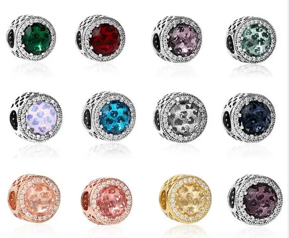 1pc 925 Silver Opal DIY Bracelet Necklace bead Fit Pandora Charm Pure Round Handmade Jewelry Accessories | Дом и сад