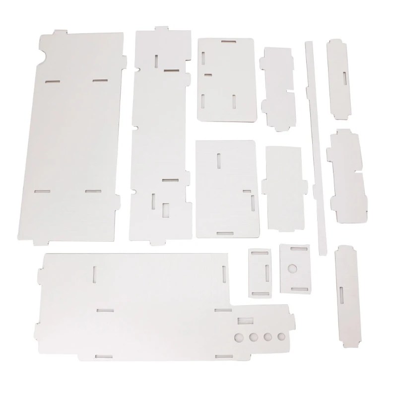 

White Wooden Monitor Riser TV Stand Desk Organizer Storage Space For Computer Laptop