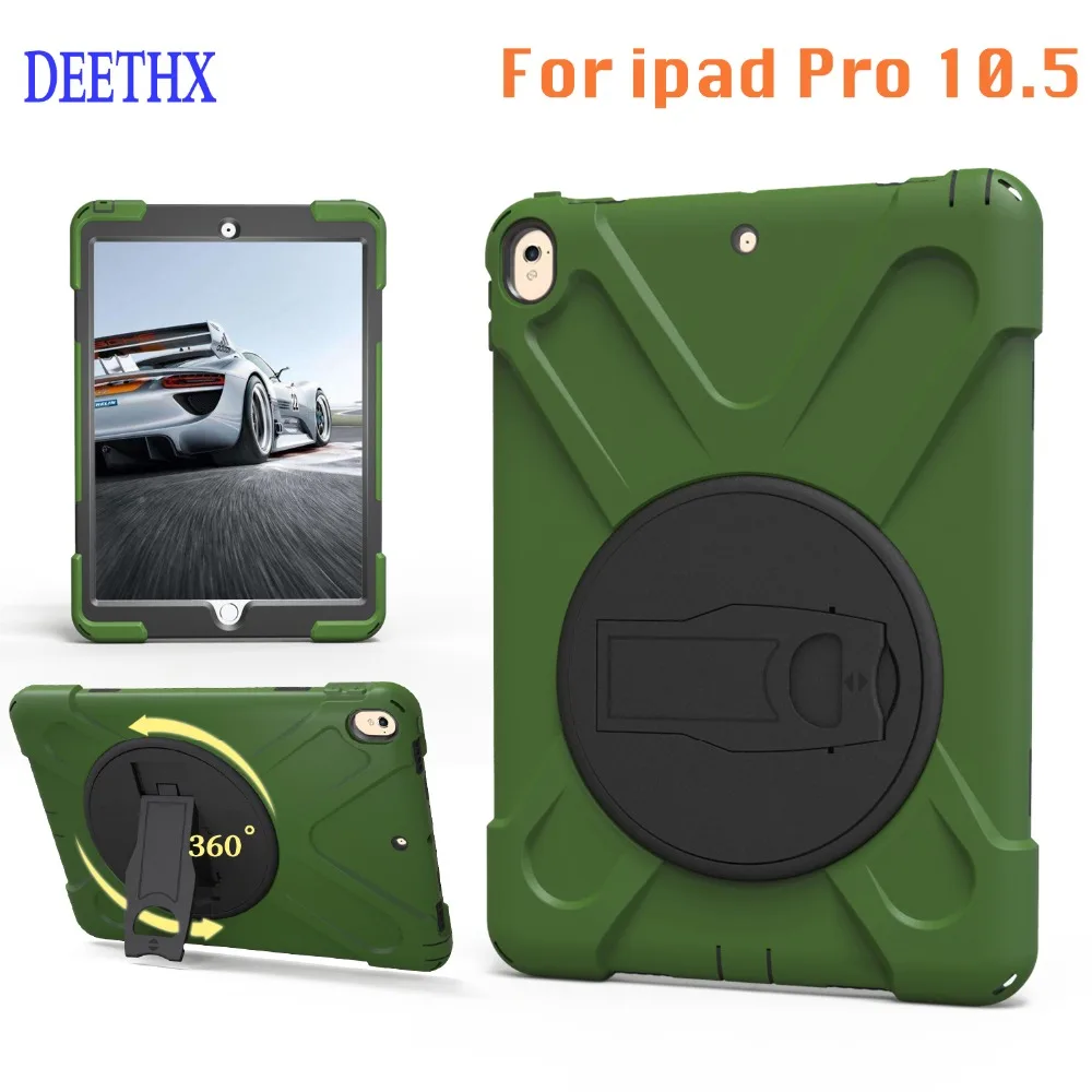 

New,Tablet Case For Apple iPad pro 10.5 inch A1701 A1709,DEETHX,Heavy Duty Shockproof Hybrid Rubber Rugged Hard Safe Cover Case