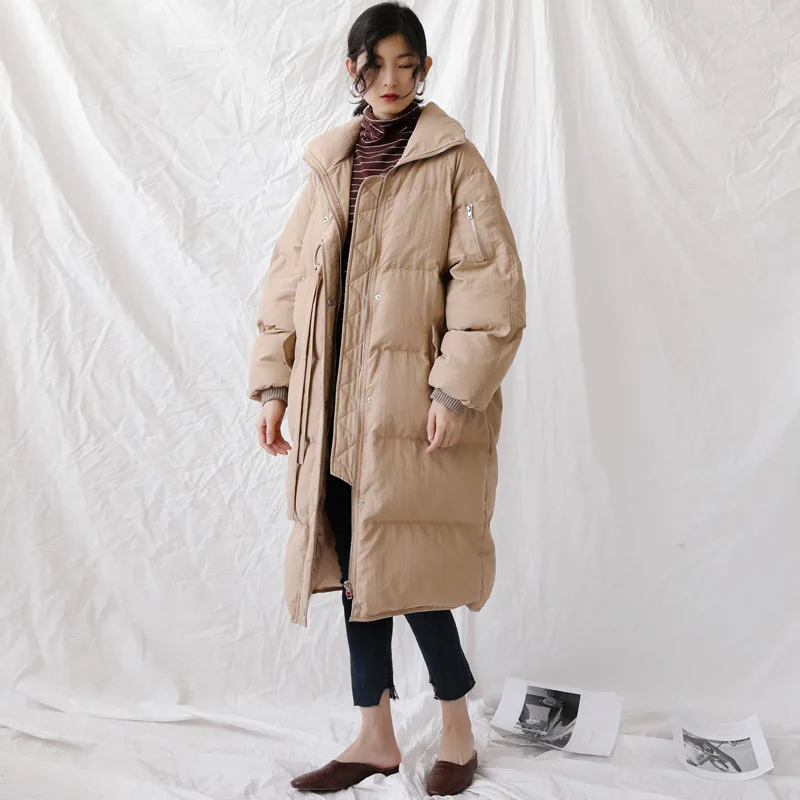 Хлебная одежда женская 2018 новое зимнее пальто Корейская версия длинный участок толстой куртки, вниз и вниз хлопок одежда в