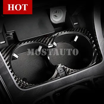 

For Benz C Class W205 S205 Carbon Fiber Console Water Cup Holder Cover 2014-2018 1pcs Car Decor Car Accessories Interior