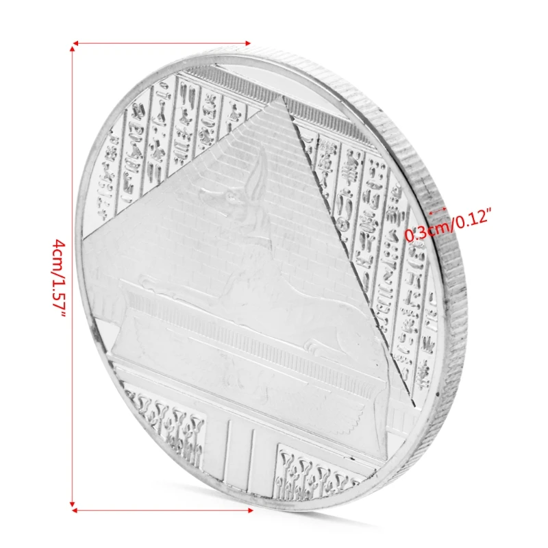 Монета сувенир Посеребренная весы Египет Пирамида памятная монета-вызов сувенир