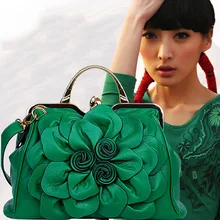 Jofeanay2017 new rose flower lady Shoulder Bag Handbag Lotus leaf bag MS bangalor party Ladies fashion handbag