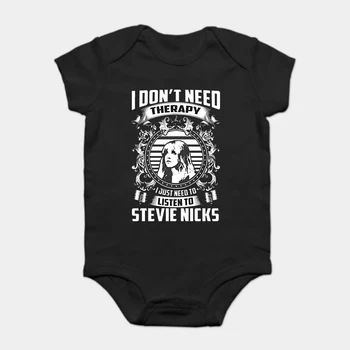 

Baby Onesie Baby Bodysuits kid t shirt Funny white Black tee Stevie Nicks Tour Fashion 's Black