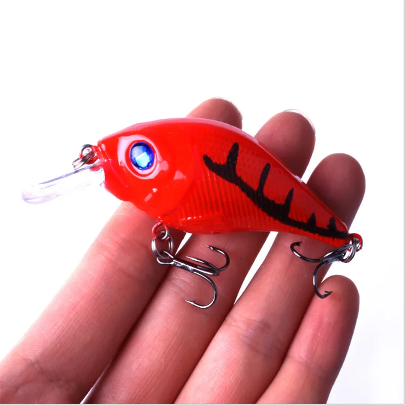 1PCS 7.5cm 10g 3D Eyes Multicolor Artificial Crankbait Hard Bait For Bass  Spinner Wobbler Swim Fishing Tackle Lure