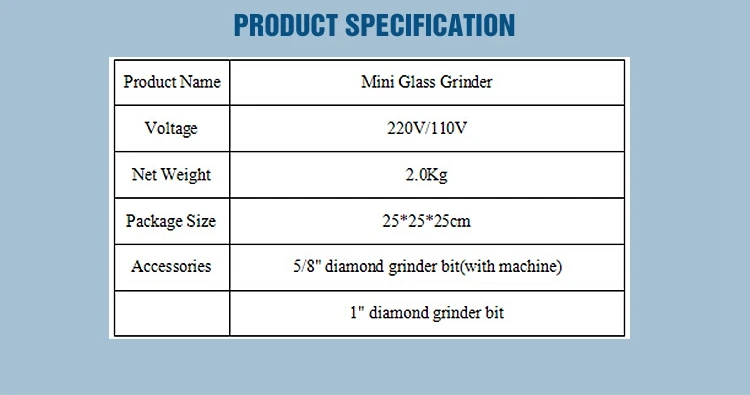 110/220V витражные мельницы для стекла