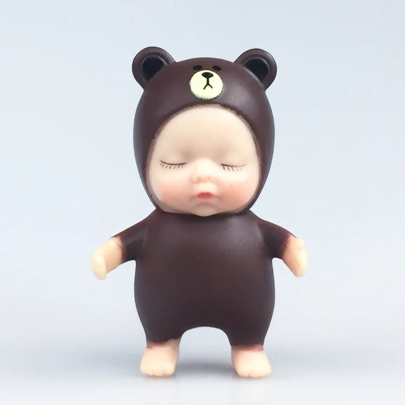 Новые Фигурки спящего малыша Минни коричневый медведь украшают спящие куклы для детей Детские игрушки куклы
