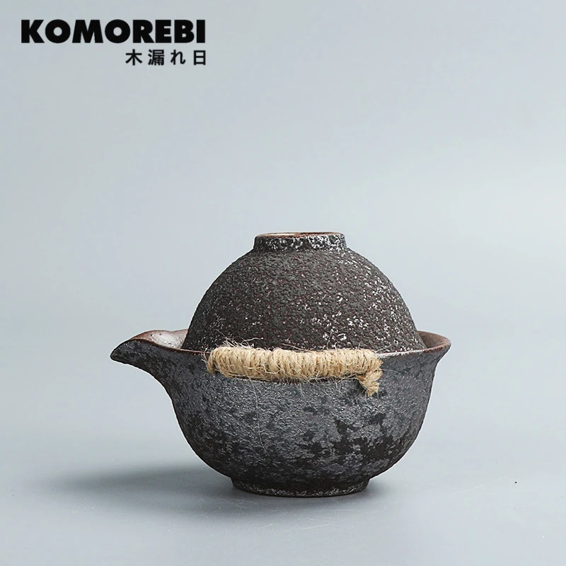 Komorebi Китай 2019 Новое поступление черная глиняная посуда японский чайник