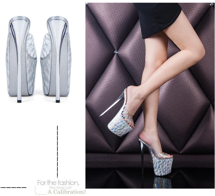 SDTRFT/Женская обувь с закрытым носком, шлепанцы с открытым носком, свадебные туфли-лодочки на тонком каблуке 20 см, sapato feminino, прозрачные туфли на высоком каблуке-шпильке
