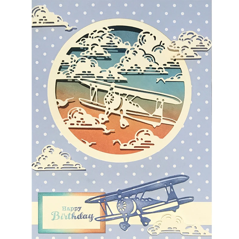 

Circle Cloud Airplane Metal Cutting Dies For DIY Scrapbooking Photo Album Paper Cards Decorative Crafts Embossing Die Cuts 2018