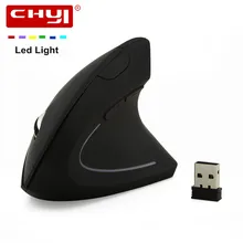 2.4Ghz Wireless Vertical Mouse 1600DPI 5 Button Ergonomic Optical Gaming Mouse Mause with USB Receiver for Laptop Computer Mice