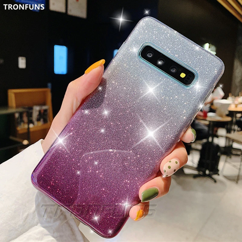 

Case For Samsung Galaxy S10 S9 S8 Plus Note 9 Glitter Soft Silicone Cases For Samsung S10 Plus S10e Phone Case TPU Cover Fundas