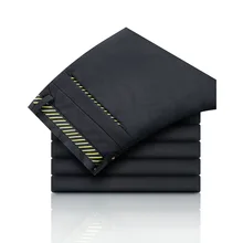 Классические брюки мужские формальные деловые Свадебные серые брюки повседневные тонкие корейские модные повседневные брюки мужские хлопковые брюки