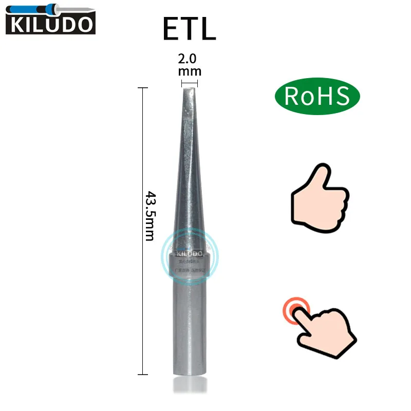 Набор серебряных наконечников для паяльника KILUDO ETL 2 0 мм 5 шт. Weller WESD51 WESD50