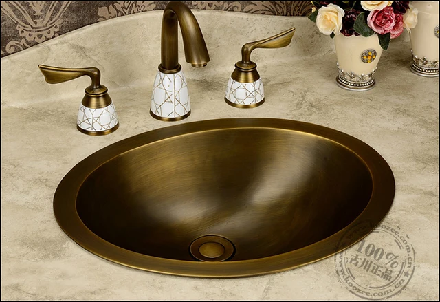fashion europe vintage copper bathroom full bronze wash basin ... fashion europe vintage copper bathroom full bronze wash basin ...