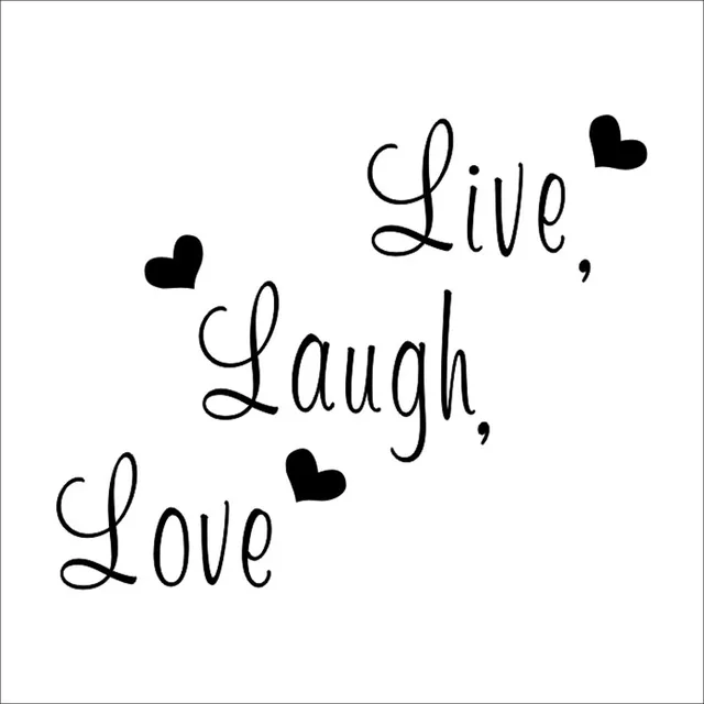 Live Laugh Love Quote Entrancing Live Laugh Love Quote Wall Stickers Home Decor Art Decal Sticker Live Laugh Love Quote Captivating Live Laugh Love Quote Wall Stickers Home Decor Art Decal Sticker